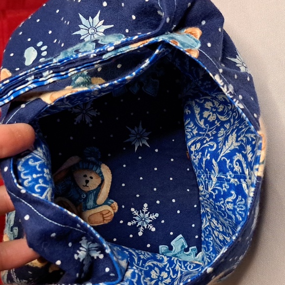 Snowflake * Teddybear Bunny Handbag Handmade Softform Machine Washable BG220 - Picture 8 of 13